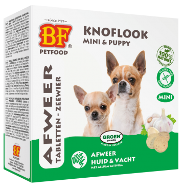 Biofood tabletten knoflook mini en pup